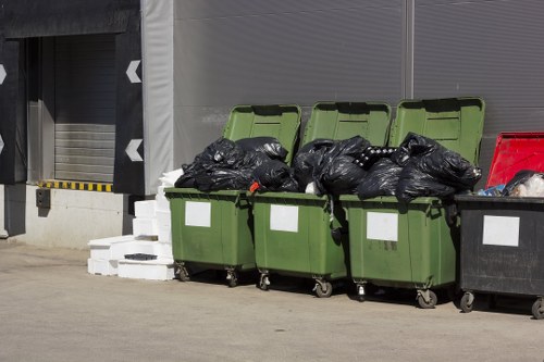Camden waste management professionals handling recyclables